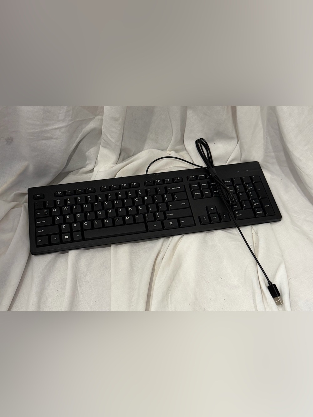 HP Black Wired Keyboard